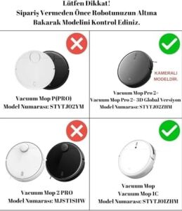 Xiaomi  1c, 2c, Pro 2+ 3d- 2 Ultra Uyumlu Ana Fırça Yedek Parça-1 Adet