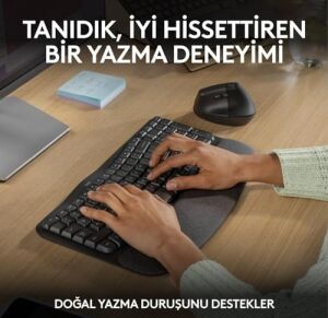 Wave Keys Kablosuz Klavye, Siyah