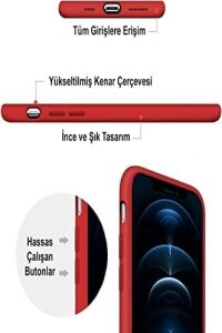 Apple iPhone 7 Plus ile Uyumlu Kapak Içi Kadife Lansman Silikon Kılıf - Siyah
