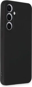 & Aksesuar  Galaxy S24 Fe ile Uyumlu Içi Kadife Kamera Korumalı Lansman Silikon Kılıf Ince Yapılı Tam Koruma Sağlayan Kamera Korumalı Kılıf (Siyah)