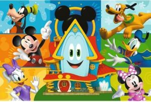 14351 24 Büyük Yapboz, 24 Büyük Parça, Renkli  Masal Karakterleri, Yaratıcı Eğlence, 3 Yaşından Büyük Çocuklar Için Eğlence, Mickey, Mickey Mouse ve Arkadaşları