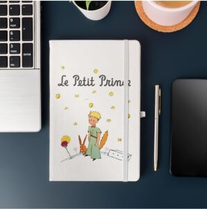 Küçük Prens Tasarımlı Çizgili Not Defteri 13 cm x 21 cm Ölçülerinde, 100 Yaprak