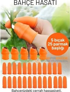 30 Parça Premium Pratik Bahçe Hasat Seti: Paslanmaz Çelik Başparmak Kesici Parmak Koruyucu