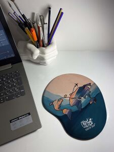 Dünya Haritası Baskılı Bilek Destekli Mouse Pad