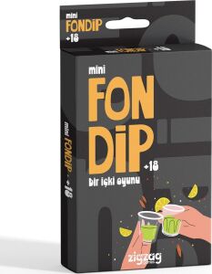 Fondip Mini +18, Yetişkinlere Özel Içki Oyunu, 55 Kart, Eğlenceli Parti Kartları