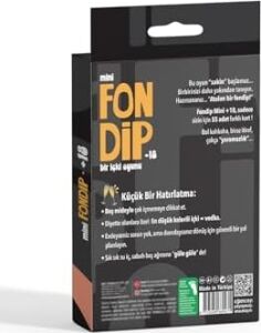 Fondip Mini +18, Yetişkinlere Özel Içki Oyunu, 55 Kart, Eğlenceli Parti Kartları