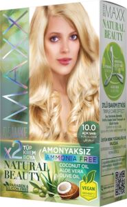 Natural Beauty Amonyaksız Set Saç Boyası 10.0 Açık Sarı