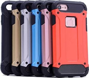 Apple iPhone 5 / 5s ile Uyumlu Kılıf Çift Katman Koruyucu Crash Military Tank Kılıf - Mavi