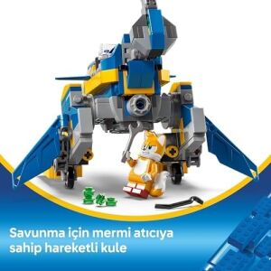 The Hedgehog Cyclone, Metal ’e Karşı 77002-8 Yaş ve Üzeri Çocuklar Için Koleksiyonluk Yaratıcı Oyuncak Yapım Seti, Doğum Günü Hediyesi (290 Parça)