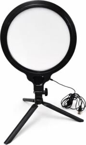 Halka Işık 8.4 Inç (21.5cm) 180CM Kablolu Stüdyo Işığı Ürün ve Görsel Fotoğraflama Işığı Fotoğraf Makinesi Kamera Youtuber Twich Ring Light Yayıncı Işığı (HP260 8.4inç Siyah)