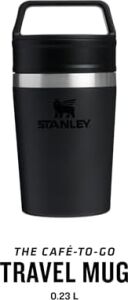 Cafe To-Go Travel Mug Termos Bardak, Siyah, 0.23 Litre