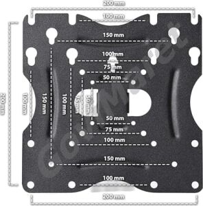 Hareketli Metal Tv Askı Aparatı, 32 Inç ve 43 Inç Arası Ekranlara Uyumlu, Tüm Markalar ile Uyumlu, Televizyon Duvar Asma Aparatı, Yüksek Kalite Metal Kalınlığı, Akropat Hareketli (50-Cm)