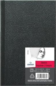 Sanatçı Serisi Eskiz Defteri Kağıt Pedi, Kalem ve Kömür Için, Asit Içermez, Sert Ciltli, 29,5 Kg, 5,5 x 8,5 Inç, 100 Yaprak, 0, 5,5 x 8,5 cm