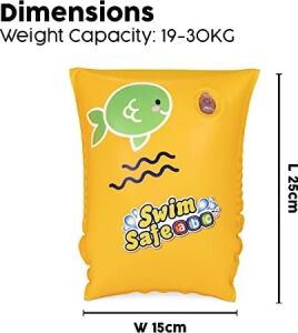 Swim Safe Abc Yüzme Kollukları, Seviye C, Wondersplash, 3-6 Yaş, 25 x 15 cm