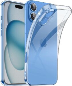 iPhone 16 Şeffaf Kılıf, Kamera Korumalı Şeffaf Silikon Kılıf, Kamera Koruyuculu iPhone 16 Transparent Kılıf