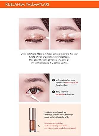 Işıltılı ve Parlak Glitter Likit Göz Farı No.2 Interstellar Glitter Prism Eyeshadow Topper