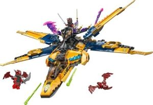 Ras ve Arin'in Süper Fırtına Jeti 71833-8 Yaş ve Üzeri Çocuklar Için 3 Ninja Minifigürü Içeren Yaratıcı Oyuncak Yapım Seti, Doğum Günü Hediyesi (510 Parça)