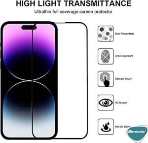 Apple iPhone 16 Plus Tam Kaplayan Temperli Cam Ekran Koruyucu Siyah