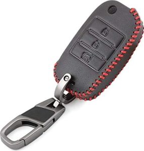Alisveristime Deri Anahtar Kılıfı (Kia Ceed, Cerato, Sorento, Sportage ile Uyumlu)