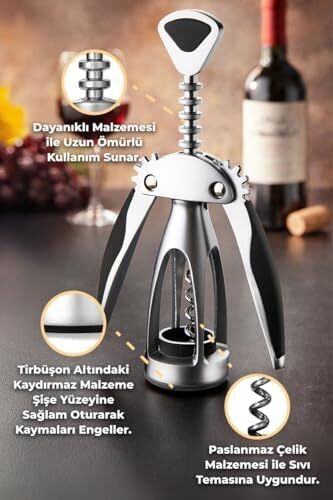 Paslanmaz Çelik Tirbüşon - Metalik