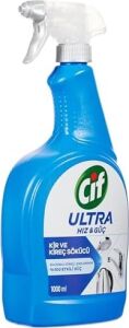 Ultra Hız Güç Yağ Çözücü Sprey Leke ve Kir Çıkarıcı 1000 ml + Cif Kireç Sökücü Sprey 1000 ml