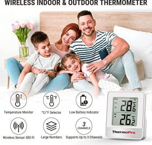 TP200C Dijital Ev Termometresi, LCD Bluetooth Iç ve Dış Mekan Termometresi, 150 M'ye Kadar Sıcaklık Sensörlü