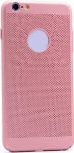 Apple iPhone 8 ile Uyumlu Kılıfı Silikon Delikli Yumuşak Esnek Mat Renkli Parmak Izi Bırakmayan Ince Kapak Rose Gold