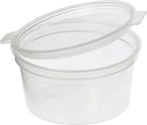 Spelt 30CC Sert Plastik Mini Kavanoz Eşya Kabı Kapaklı Küçük Ürün Kutusu Sos Kabı 50'li