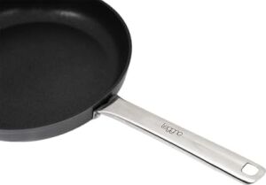 Master Titanium 20CM Tava, Çelik Sap Metalik Gri