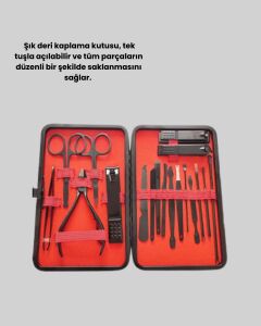 Kompakt ve Şık Tasarımlı 17 Parça Bakım Seti