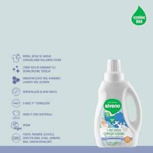 %100 Doğal Çamaşır Sabunu Bitkisel Deterjan Yumuşatıcı Gerektirmez Konsantre Vegan 750 ml