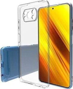 Poco X3 Pro ile Uyumlu Kılıf Şeffaf Silikon Kamera Korumalı 3D