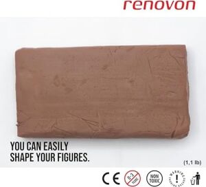 Seramik Kil Hamuru, Kırmızı Terra/cotta 500 gr Fırınlamaya Gerek Olmayan Güzel Sanatlar Figür Heykel Modelleme Oyun ve Montessori Sınıfları Için Toksik Olmayan Doğal Kil