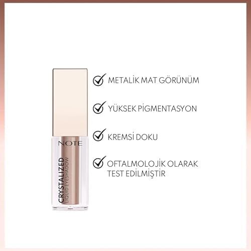 Crystalized Eyeshadow Likit Metalik Göz Farı - 10 Sand Whisper