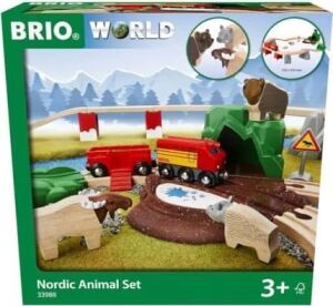 World 33988 Iskandinav Ormanı Hayvanları Seti - Ahşap Tren Aksesuarları - 3 Yıldan Itibaren Tavsiye Edilir