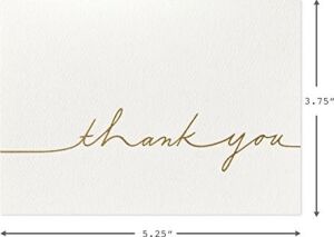 Signature Gold Teşekkür Kartları, Altın Yazı (Zarflı 10 Kart)