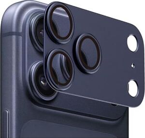 Psr Aksesuar iPhone Serisi Cl-20 Kamera Lens Koruyucu – Titanyum Kaplama, Ar+Af Teknolojisi, Hd Şeffaflık, Kolay Montaj – 360° Tam Koruma (Lacivert, iPhone 17 Pro Max)