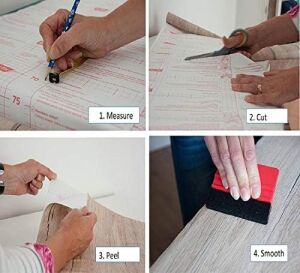 D-C-Fix 346-0219-4PK Dekoratif Kendinden Yapışkanlı Film, Akçaağaç Ahşap, 43 cm x 198 cm Rulo, 4'lü Paket