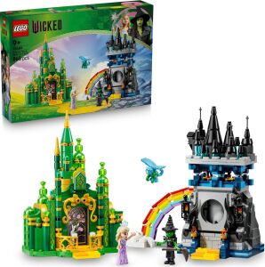 Emerald City ve Kiamo Ko Kalesi 75689-9 Yaş ve Üzeri Kız ve Erkek Çocuklar Için Elphaba ve Glinda Mini Bebekleri ve Uçan Maymun Figürü Içeren Yaratıcı Oyuncak Yapım Seti (860 Parça)