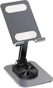 Telefon Standı Çok Yönlü 360° Dönebilen Metal Gövdeli Ayarlanır ve Katlanır Masa Üstü Kullanımı Için Tüm Telefonlara Uygundur
