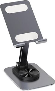 Telefon Standı Çok Yönlü 360° Dönebilen Metal Gövdeli Ayarlanır ve Katlanır Masa Üstü Kullanımı Için Tüm Telefonlara Uygundur