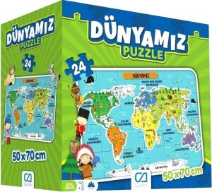 Dünyamiz Eğitici Puzzle