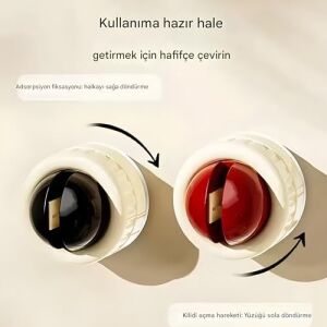 Kanji Vantuzlu Bıçak Bileme Aparatı Kırmızı | Kaymaz Tabanlı Kompakt Bileyleyici | Mutfak. Şef ve Meyve Bıçakları Için Uygun