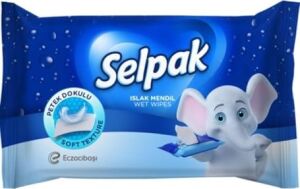 Klasik Islak Cep Mendili 3'lü