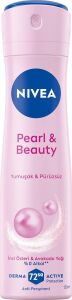 Kadın Sprey Deodorant Pearl&beauty 150 Ml,72 Saat Terlemeye Karşı Anti Perspirant Koruma,doğal Inci Özleri ve Yağı,yumuşak,pürüzsüz Koltuk Altı,alkol Içermez