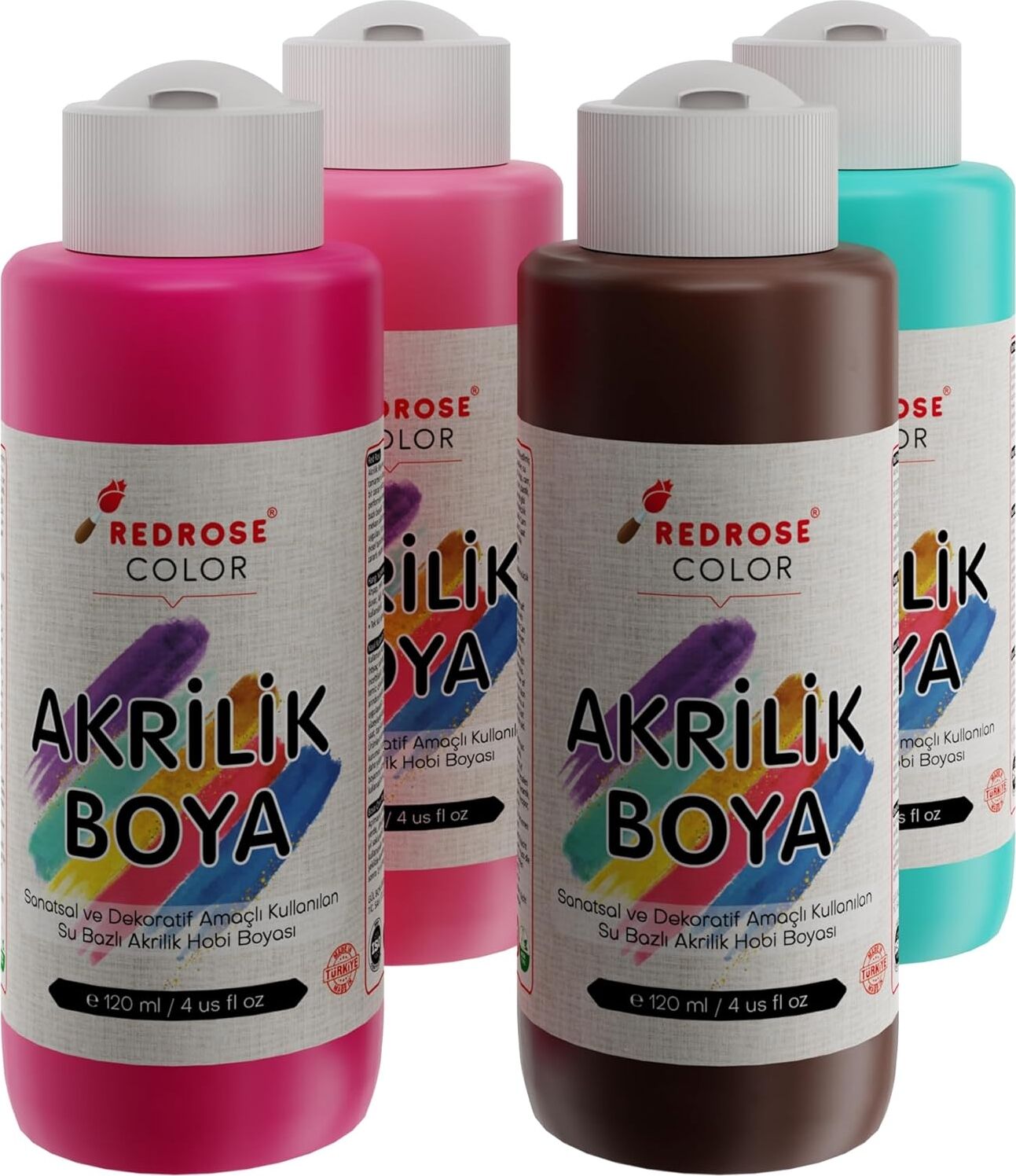 Tamamlayıcı Renkler Akrilik Boya 4'lü Set 4X120 ml