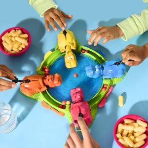 Hungry Hungry Hippos Oyunu | Anında Bilye Yeniden Fırlatma Özelliği | Kolay Kurulum ve Saklama | 4 Yaş ve Üzeri | 2-4 Oyuncu | Çocuk Oyunu | Türkçe Versiyonu