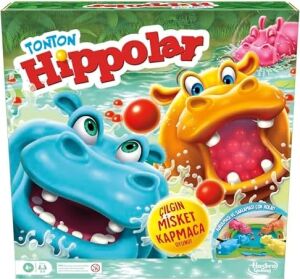 Hungry Hungry Hippos Oyunu | Anında Bilye Yeniden Fırlatma Özelliği | Kolay Kurulum ve Saklama | 4 Yaş ve Üzeri | 2-4 Oyuncu | Çocuk Oyunu | Türkçe Versiyonu