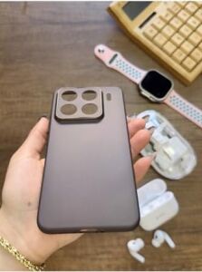 Süper Ince Mat Ultra Thin Silikon Kılıf Buzlu Siyah Mi 15 Pro ile Uyumlu