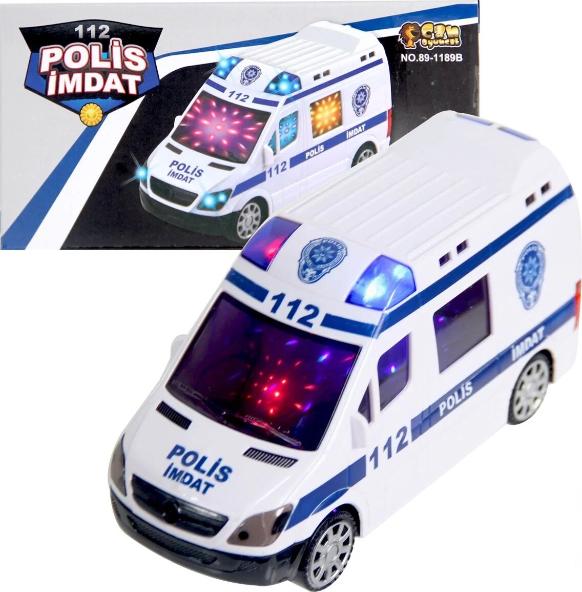 112 Polis Imdat 3D Işıklı Sesli Polis Aracı